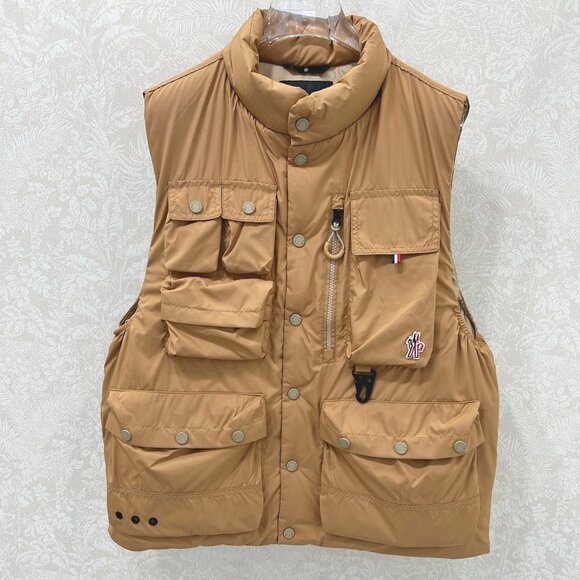 Moncler tongass down field vest - brown - Picture 4 of 12